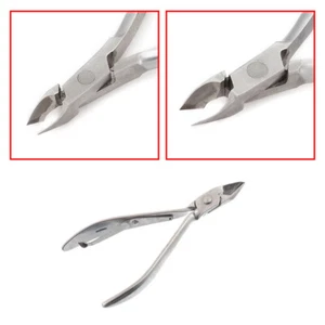 Nail Art Stainless Steel Nippers Clipper Cuticle Cutter Manicure Salon Tools - Picture 1 of 9