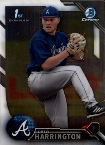 2016 BOWMAN CHROME DRAFT - PROSPECT - DREW HARRINGTON