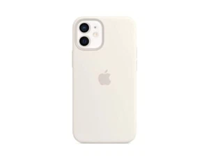 Apple iPhone 12 Mini Silicone Case with MagSafe | Color: White - Picture 1 of 3