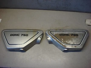 YAMAHA SIDE COVERS LEFT RIGHT XS 750 1976-1979 CRYSTAL SILVER # 1J7-21711-00-20 - Imagen 1 de 1