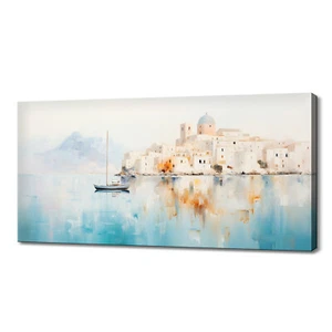 Neapel Stadt Italien Sonnenuntergang Skyline Sehenswürdigkeiten Leinwanddruck Bild Wandkunst Dekor - Bild 1 von 9