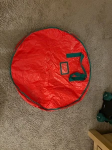 Christmas Xmas Wreath Storage Bag with Handles 30” in hand - Picture 1 of 3