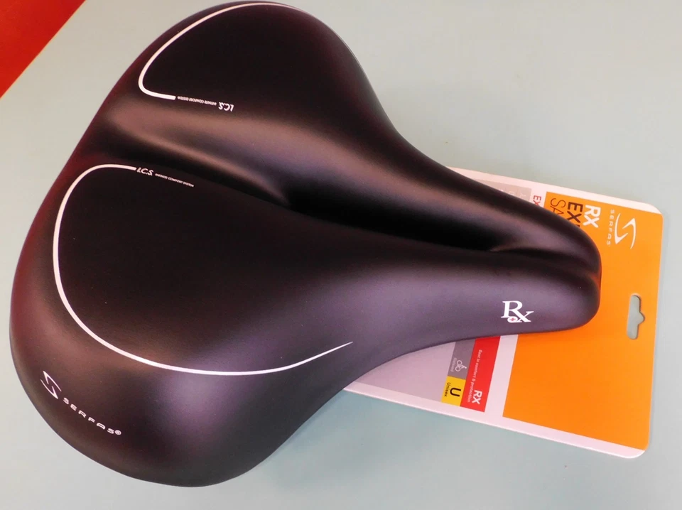 NUEVO Sillín Ejercitador Serfas RX Diseño Doble Barra con Cubierta de Vinilo Impermeable Foto 1 de 4