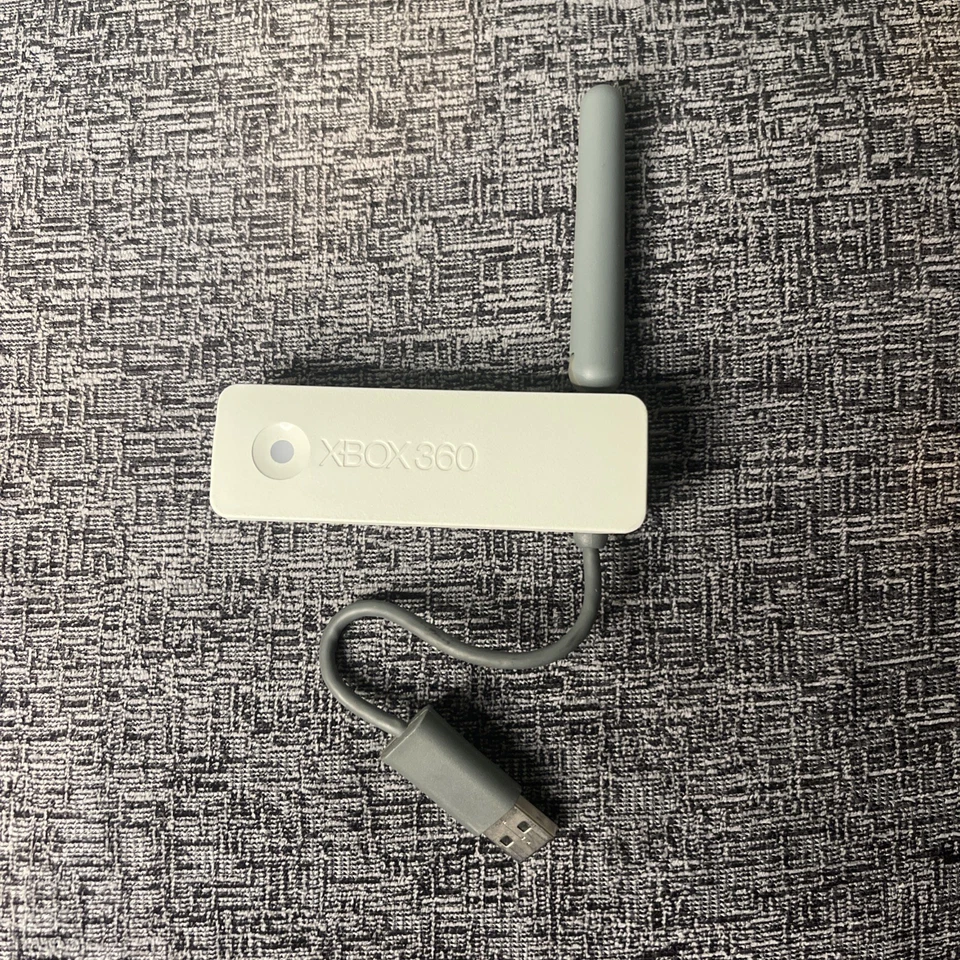 Adaptador de red inalámbrica oficial Microsoft XBOX 360 Internet WiFi Foto 1 de 2