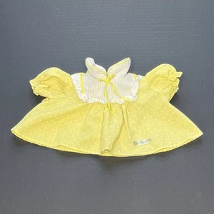 Vintage Cabbage Patch Kids Yellow Polkadot Dress CPK Coleco Canada Replacement - Picture 1 of 5