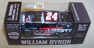 1:64 ACTION 2022 #24 LIBERTY UNIVERSITY SALUTES WILLIAM BYRON DIECAST CHASSIS - Picture 1 of 3