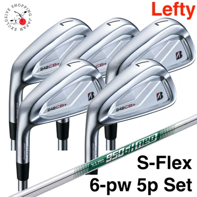 Bridgestone 242CB+ Lefty Iron Wedge 5pcs Set 6-pw S-Flex N.S.PRO 950GH neo Steel - Image 1 of 4