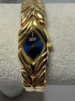 Reloj Citizen Elegance 5421-F45880 Batería Nueva Damas 14MM 7.5" Esfera Azul Foto 1 de 4