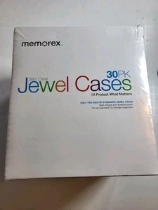Memorex 30PK Slim Clear Cases Only No artist .. Factory Sealed - Picture 1 of 4