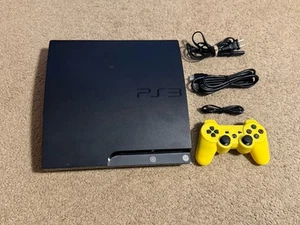 Sony PlayStation 3 Slim PS3 500GB Black Console Gaming System CECH-2501A - Picture 1 of 8