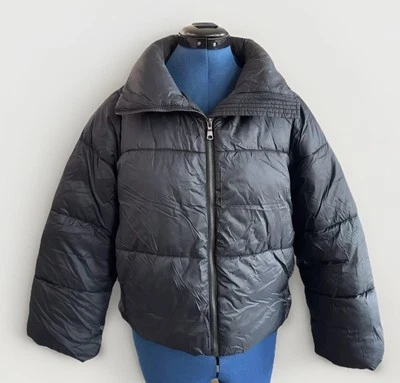 Banana Republic короткий черный пуховик теплый пальто куртка женский размер XXS миниатюрный - Изображение 1 из 4