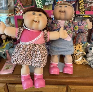 Two Cabbage Patch Kids 2005 Play Along Doll PA-25 Corn Silk Hair Dolls! - Picture 1 of 18