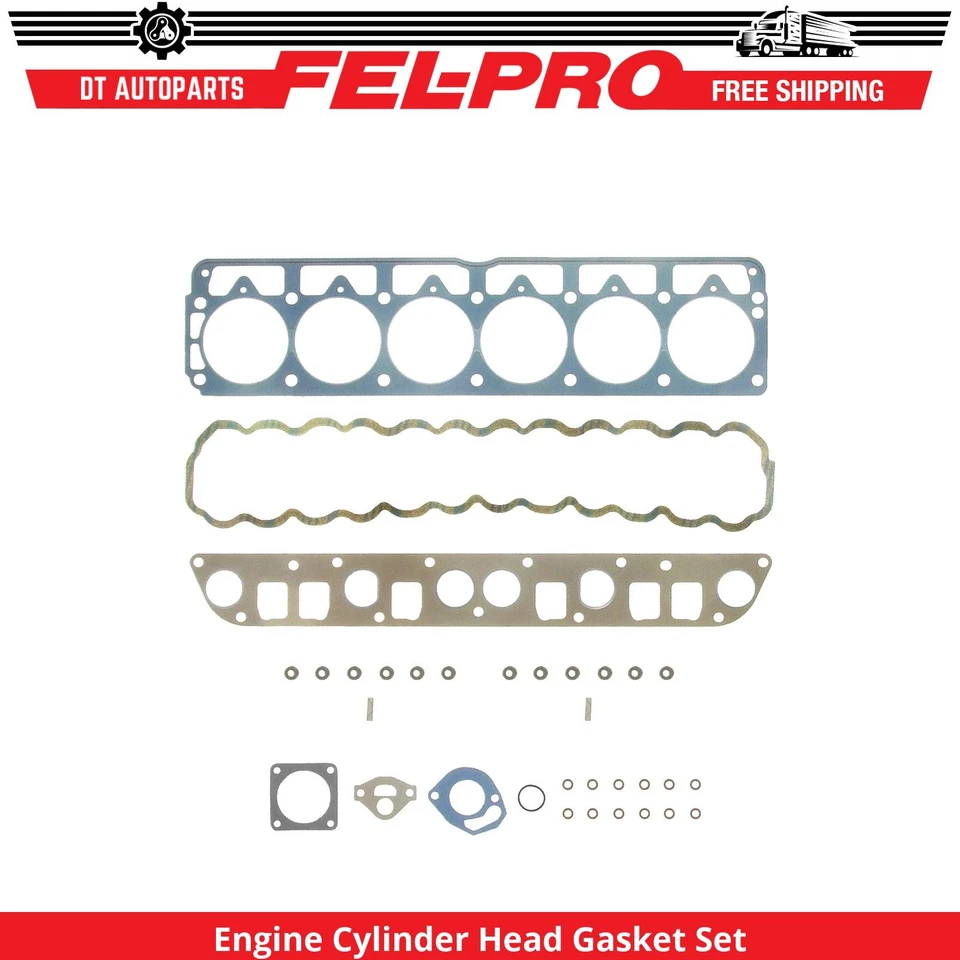 Juego de juntas de culata de motor L6 Fel-Pro 1992 para Jeep Wrangler 1991-1993 Foto 1 de 1