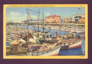 Fishermans Fleet Fishermans Wharf San Francisco CALIF - Picture 1 of 1