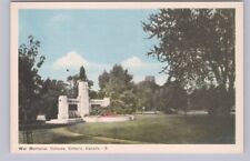 War Memorial, Oshawa, Ontario, Vintage PECO Postcard