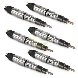Inyector de combustible 6 piezas 0445120268 0 445 120 268 para BOSCH DAEWOO DOOSAN 400903-00046 - Imagen 1 de 11