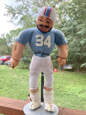 Rare Vintage Houston Oilers Earl Campbell stuffed football  Figure VTG Homemade Cover