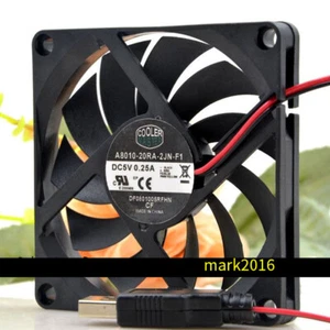 A8010-20RA-2JN-F1 Ultra-thin Mute Cooling Fan USB DC 5V 0.25A 8010 8cm 2 Wires - Picture 1 of 1