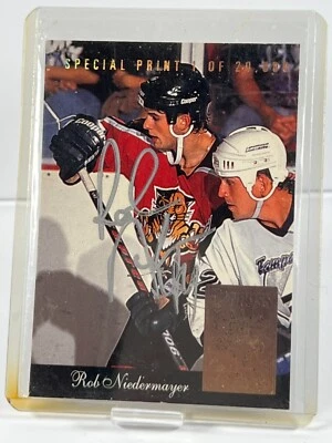 SIGNED 1993-94 Donruss - Special Print #I Rob Niedermayer AUTOGRAPH AUTO - Image 1 of 2