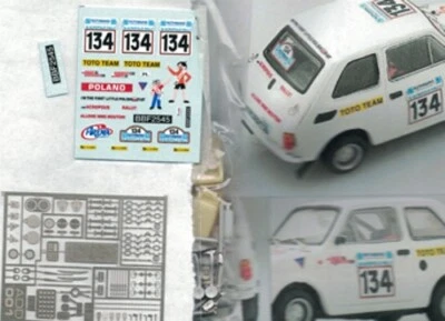 Transkit 1/43 POLSKI-FIAT 126 RALLYE ACROPOLI 1983 CYGAM-WOJCHECOWSKY Arena Tk35 - Immagine 1 di 2