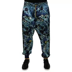 DOLCE & GABBANA Pants Multicolor Marble Print Jogger Men Sweatpants IT54/W40/XL - Picture 1 of 6
