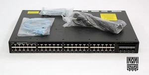 Cisco WS-C3650-48FQM-S 48-Port Gigabit Ethernet PoE+ 4x 10G Uplinks Switch - Picture 1 of 4