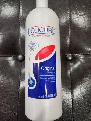 NEW FOLICURE ORIGINAL SHAMPOO FOR FALL CONTROL HAIR NET WT 38.8 FL OZ  1.15 LT - Image 1 of 4