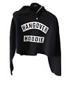  Bohoo black Hangover Crop Hoodie . Uk size Large, Condition is new with tag.