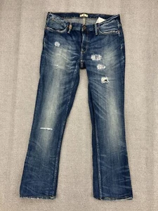 Ralph Lauren Blue Label Jeans Womens Size 29 Blue Madison 888 Destroyed Low Rise - Picture 1 of 10