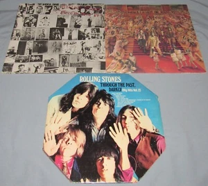 ROLLING STONES: 3 LPs; EXILE ON MAIN ST; THROUGH THE PAST DARKLY; ITS ONLY ROCK - Picture 1 of 22