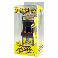 PAC-MAN Tiny Arcade Game Mini Joystick Electronic Toy Retro Doll House Desk NEW