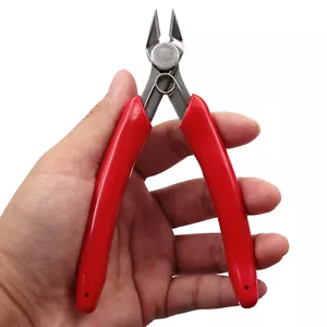 Hand Electrical Wire Side Cutters Cable Cutting Snips Flush Pliers Nipper Tool - Picture 1 of 14