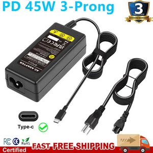 45W USB-C AC Adapter Charger for Dell Latitude 12, 5285 5289 5290 7212 7275 7285 - Picture 1 of 15