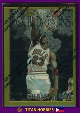 1996-97 Topps Finest GOLD BORDER #291 Michael Jordan FINEST GOLD *w/PEEL*