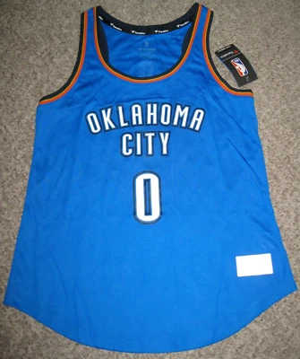 Russell Westbrook OKC Thunder Blue Women's Fanatics Fast Break Tank-top Jersey - Image 1 of 4