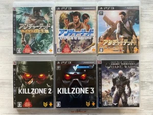 SONY PS3 Uncharted Treasure Hunter & Killzone 2 3 & Quake Wars set from Japan - Picture 1 of 14