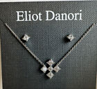 Eliot Danori Cubic Zirconia Silver-Tone Pendant Necklace & Stud Earrings Set $59
