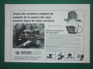 6/1979 PUB BOFORS AEROTRONICS LIDINGO NIGHT VISION NK 11-2 WILDLEDER ARMEE FRANZÖSISCHE ANZEIGE - Bild 1 von 1