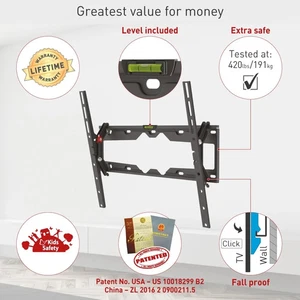 Barkan 19" - 65" Tilt TV Mount - Picture 1 of 5