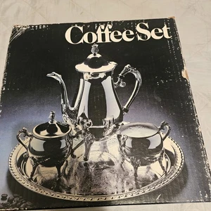 Vintage Leonard 3-piece Silverplate Tea / Coffee Set - Picture 1 of 2