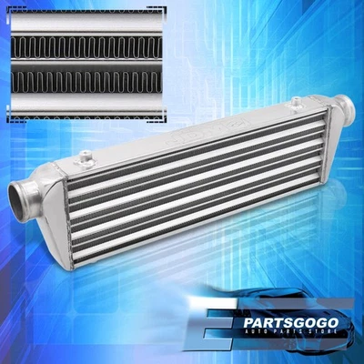 Polished Universal Intercooler For Turbocharger / Supercharger (27.5"x7"x2.5") Foto 1 de 4