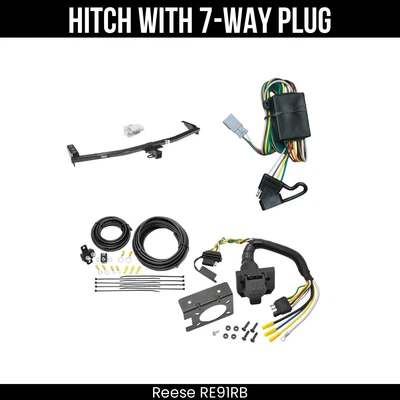 Enganche de remolque + cableado de 7 vías para 03-08 Honda Pilot 01-06 Acura MDX 44589 clase 3 Foto 1 de 4