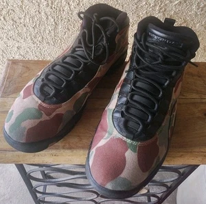 Air Jordan 10 X Retro Woodland Camo 310805-200 Uomo Taglia 13 - Foto 1 di 8