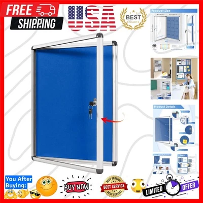 Tablón de anuncios cerrado montado en la pared 38x28 - Solución de visualización segura y elegante Foto 1 de 4