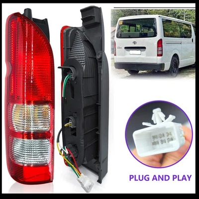 LHS+RHS Rear Lamps For Toyota Hiace Van Commuter Bus 2005~2019  Pair Tail Lights - image 1 of 4