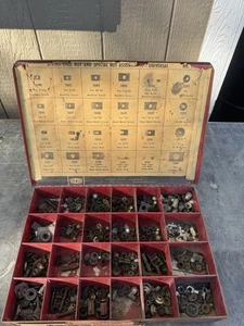 Vintage Autoware Automobile Spring Steel Nut Assortment 1940s Automobiles - Picture 1 of 8