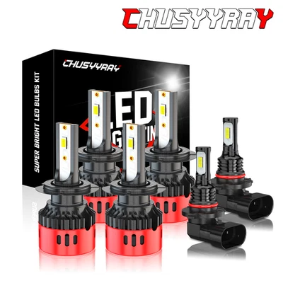 For Kia Soul EV 2015 2016 2017 Combo H7 H7&9145 LED Headlight Fog Light Bulbs - Image 1 of 4