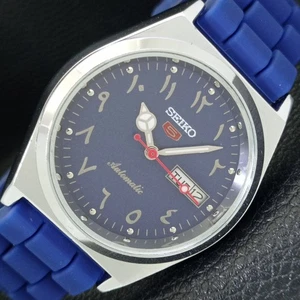 REFURBISHED SEIKO 5 AUTOMATIC 6309A VINTAGE JAPAN MENS BLUE DIAL WATCH a441363-3 - Picture 1 of 11