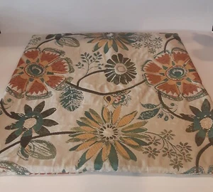 Vintage Tapestry Pillow Cover Floral Sateen Sheen 19.5x19.5 - Picture 1 of 10