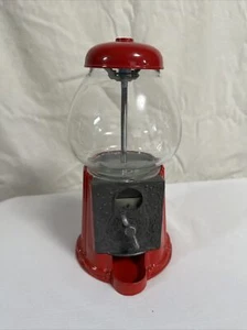 VTG Carrousel Tabletop 9" Gumball Machine, Metal & Glass Untested - READ - Picture 1 of 19